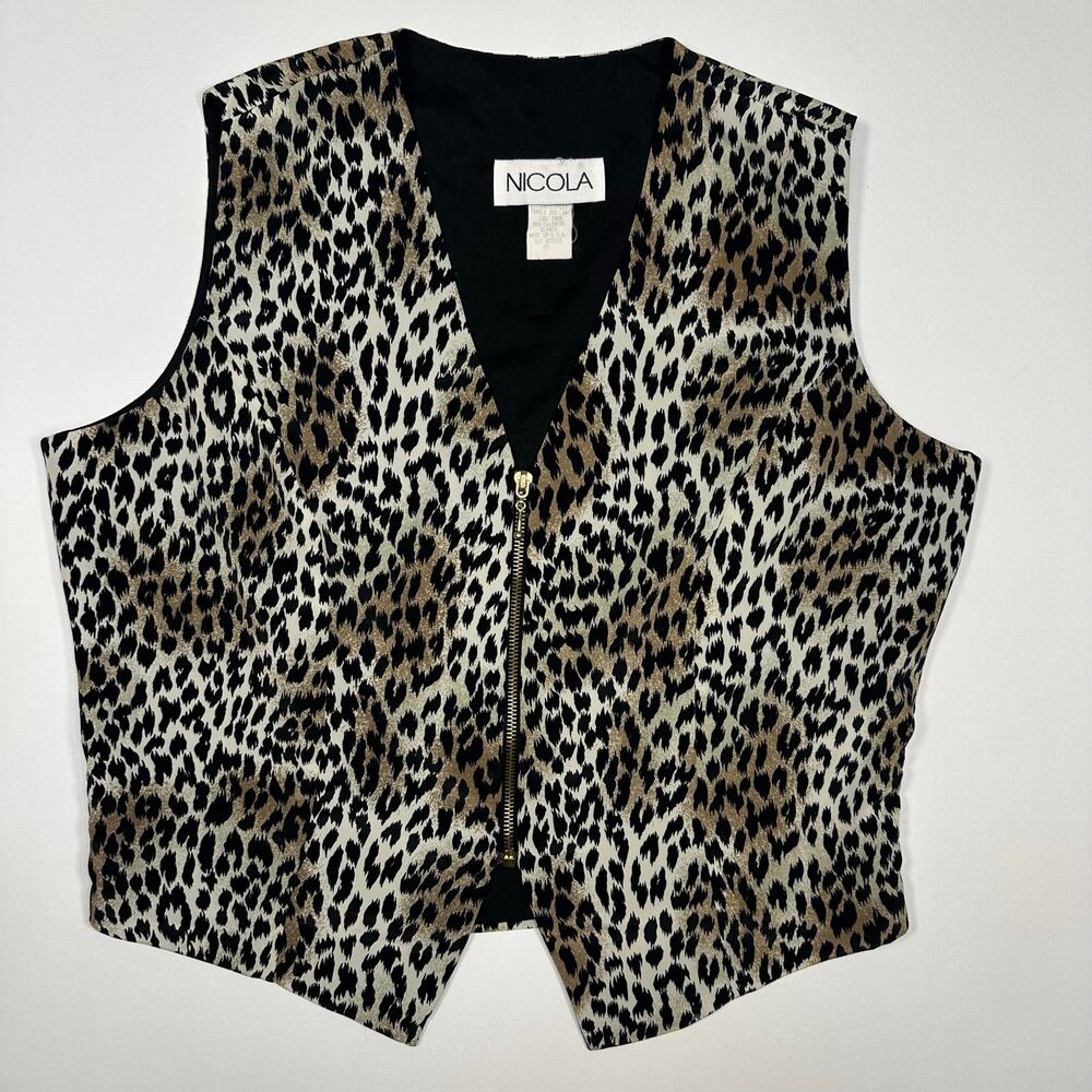 NICOLA Leopard Print Vest